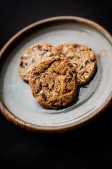 warm chocolate chip cookies