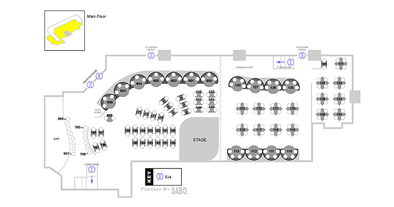 Dakota Seating Chart